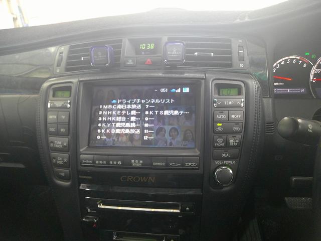 クラウン アスリート　後期　ＶＬＥＮＥフルエアロ　ＷＯＲＫグノーシス２０インチアルミホイール　車高調　リアルーフスポイラー　Ｋ－ＢＲＥＡＫ４本出しマフラー　サンルーフ　フルセグＴＶ（30枚目）