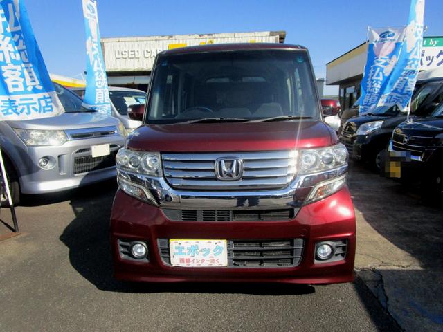 Ｎ－ＢＯＸカスタム Ｇ・Ｌパッケージ　禁煙車　パワースライドドア　ナビ　フルセグＴＶ　バックカメラＨＩＤライト　スマートキー　ＣＶＴ　タイミングチェーン　現状販売車（4枚目）