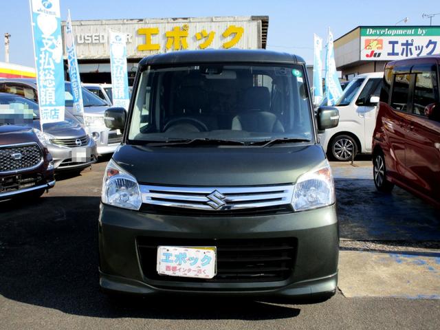 スペーシア Xリミテッド 禁煙車 衝突軽減ブレーキ 両側パワースライドドア ナビ フルセグTV DVD バックカメラ シートヒーター タイミングチェーン CVT スマートキー(4枚目)