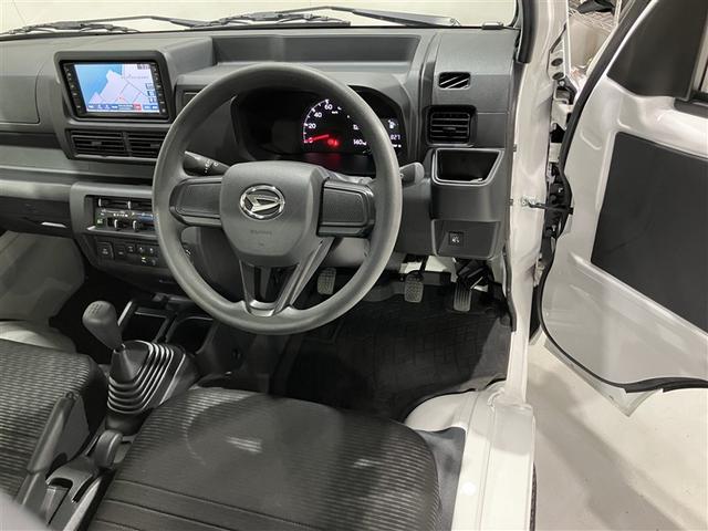 ハイゼットトラック エクストラ カーナビ メモリーナビ スマートキープッシュスタート 切り替え4WD LEDヘッドライト パワーステアリング リモコンキー 記録簿 横滑り防止 パワーウインドー エアコン 運転席エアバッグ ABS(3枚目)