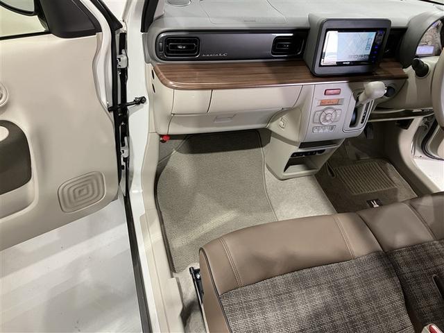 アルトラパンLC X スマートキーPスタート 運転席エアバッグ キーフリー Bカメラ DVD再生 セキュリティ ハーフレザーシート LEDライト パワーウインドウ メモリーナビ パワステ WSRS 点検記録簿 エアコン(4枚目)