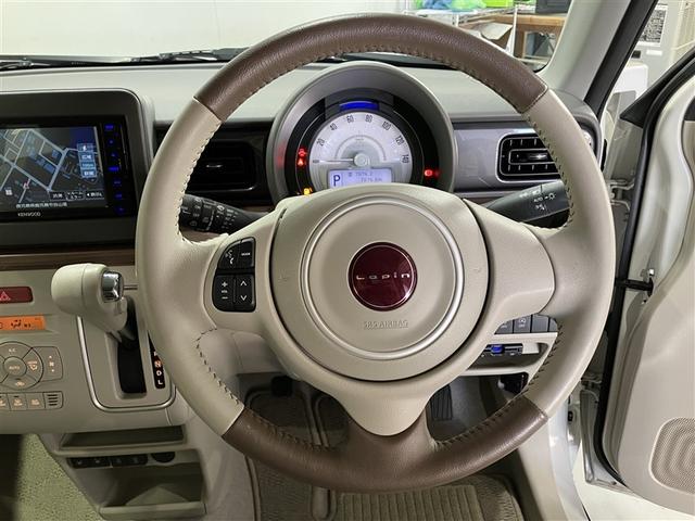 アルトラパンLC X スマートキーPスタート 運転席エアバッグ キーフリー Bカメラ DVD再生 セキュリティ ハーフレザーシート LEDライト パワーウインドウ メモリーナビ パワステ WSRS 点検記録簿 エアコン(9枚目)