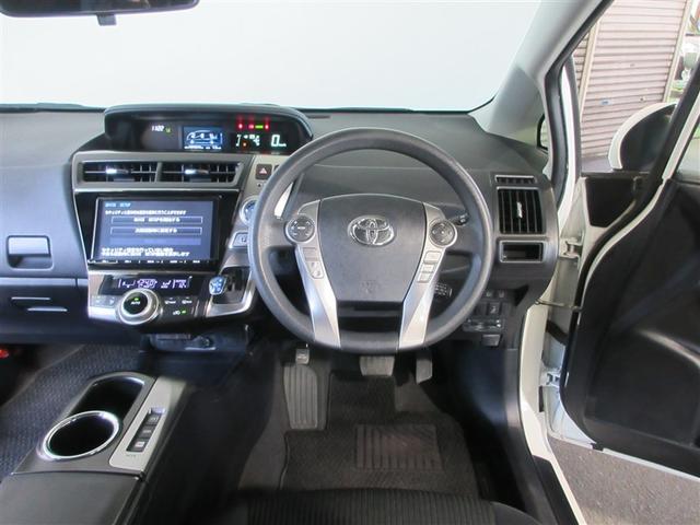 プリウスα S クルコン スマキー LEDヘッド 盗難防止システム 地デジTV 整備記録簿 パワーウィンドウ ESC 運転席エアバッグ サイドカーテンエアバック デュアルエアバック ETC車載器 キーレスエントリー(3枚目)