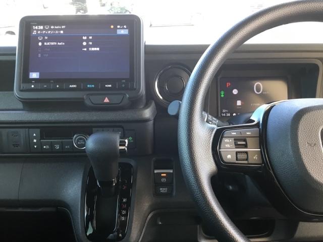 N-BOXカスタム ベースグレード デモカー 片側電動スライドドア 純正ナビ フルセグ 前後ドラレコ シートヒーター USB接続 CMBS Dレコ 禁煙 ベンチシート オートエアコン スマートキ LED 盗難防止装置 クルコン ESC(3枚目)