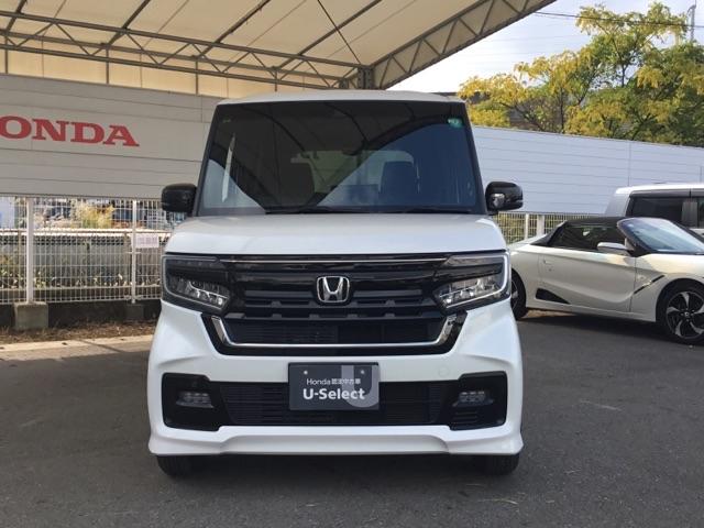 N-BOXカスタム Lスタイル+ブラック 両側電動スライドドア クルコン バックカメラ 純正ナビ ETC シートヒーター 衝突軽減ブレ-キ パーキングセンサー DVD再生 横滑り防止 シ-トヒ-タ- クルーズコントロール LEDライト 地デジ(6枚目)