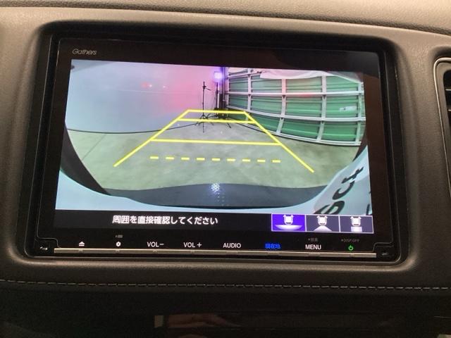 ヴェゼル ハイブリッドＺ・ホンダセンシング　クルコン　純正ナビ　フルセグ　ＥＴＣ　ドラレコ　レーダーサポート　ＤＶＤ再生機能　横滑り防止システム　バックアイカメラ　盗難防止装置　シートヒーター付　スマ－トキ－　ＥＣＯモード　パワーウィンド（11枚目）