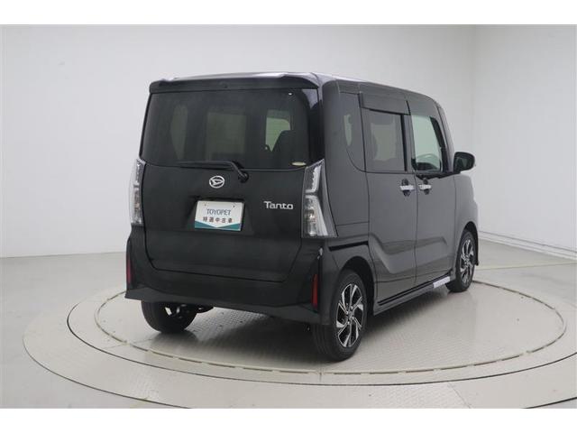 タント カスタムＸ　衝突軽減ブレーキ　アイドリングストップ機能　Ｂカメラ　ナビＴＶ　盗難警報装置　ＬＥＤ　キーレスエントリー　スマキー　フルセグＴＶ　エアコン　Ｗエアバッグ　パワステ　サイドエアバッグ　ベンチシート（4枚目）