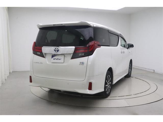 アルファードハイブリッド ＳＲ　Ｃパッケージ　点検記録簿　本革シート　バックモニター　オートエアコン　ＬＥＤ　横滑り防止機能　ＡＢＳ　イモビ　アルミ　ナビ＆ＴＶ　４ＷＤ　ミュージックプレイヤー接続可　３列シート　メモリーナビ　キーフリー　Ｐシート（4枚目）