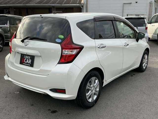 ノート X レーダーブレーキサポート ETC搭載 カーナビ スマトキー セキュリティーアラーム キーレス 運転席助手席エアバッグ 横滑防止 エアコン パワーウィンドウ パワーステアリング ABS メモリーナビ(2枚目)