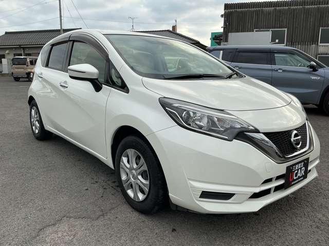 ノート X レーダーブレーキサポート ETC搭載 カーナビ スマトキー セキュリティーアラーム キーレス 運転席助手席エアバッグ 横滑防止 エアコン パワーウィンドウ パワーステアリング ABS メモリーナビ(7枚目)