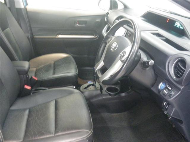 アクア Gブラックソフトレザーセレクション ・純正ナビ/フルセグTV/CD/DVD 純正ドラレコ ETC バックモニター スマートエントリー 社外15AW 合成皮革シート オートエアコン AUTOライト 中古車ハイブリッド保証付(13枚目)