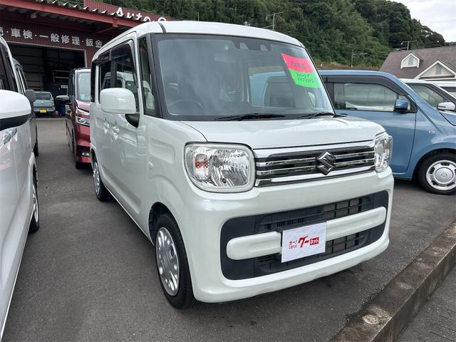 スペーシア ハイブリッドG ETC 両側スライドドア クリアランスソナー レーンアシスト 衝突被害軽減システム オートライト スマートキー アイドリングストップ 電動格納ミラー ベンチシート CVT 盗難防止システム ABS(13枚目)