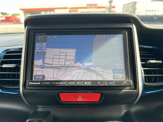 N-BOX G SSパッケージ ドライブレコーダー ETC 両側電動スライドドア ナビ TV 衝突被害軽減システム オートライト スマートキー アイドリングストップ 電動格納ミラー シートヒーター ベンチシート CVT(4枚目)