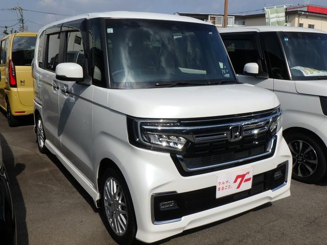 N-BOXカスタム Lターボ 前後ドライブレコーダー ナビ リアカメラ 両側電動スライドドア 衝突防止軽減ブレーキ スマートキー プッシュスタート LEDヘッドライト レーンサポート ソナー クルーズコントロール Wシートヒーター(3枚目)