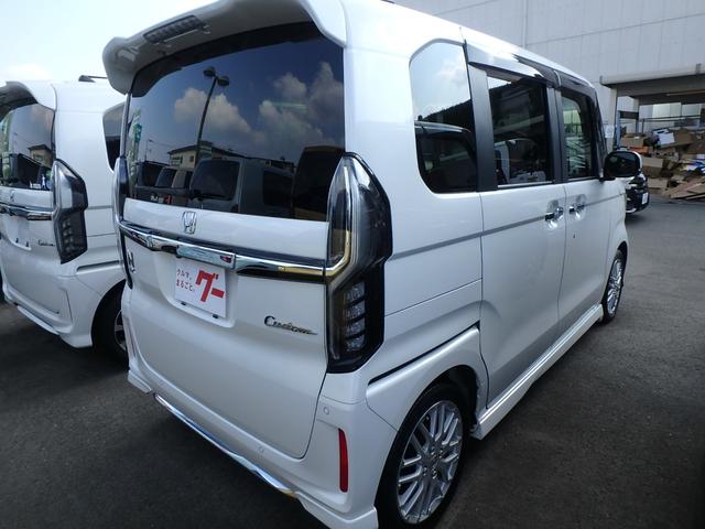 N-BOXカスタム Lターボ 前後ドライブレコーダー ナビ リアカメラ 両側電動スライドドア 衝突防止軽減ブレーキ スマートキー プッシュスタート LEDヘッドライト レーンサポート ソナー クルーズコントロール Wシートヒーター(6枚目)