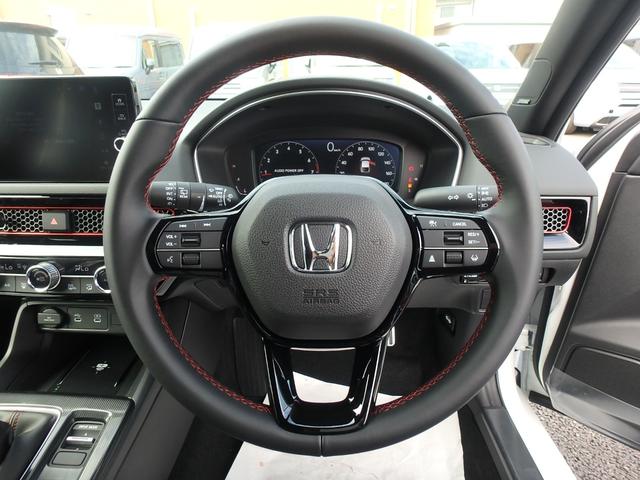 シビック RS 登録済未使用車 ETC2.0 リアカメラ 6MT 衝突防止軽減ブレーキ スマートキー プッシュスタート LEDヘッドライト レーンサポート ソナー クルーズコントロール パワーシート Wシートヒーター(21枚目)