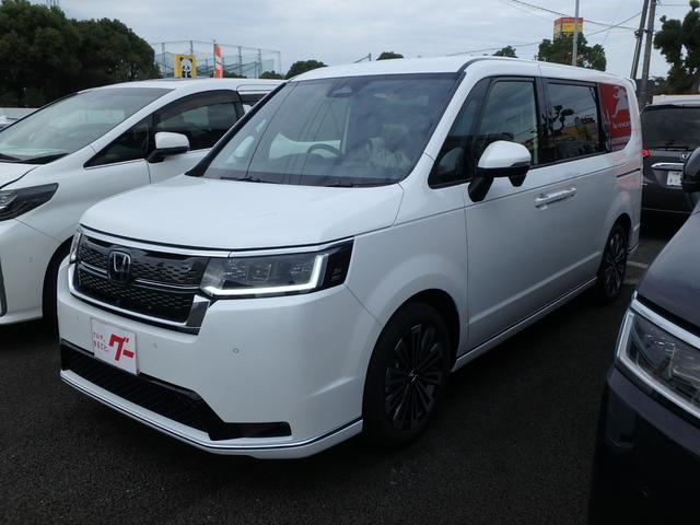 ステップワゴン e:HEVスパーダ プレミアムライン 登録済未使用車 リアカメラ 両側電動スライドドア 衝突防止軽減ブレーキ スマートキー プッシュスタート LEDヘッドライト レーンサポート ソナー クルーズコントロール パワーゲート Wシートヒーター(49枚目)