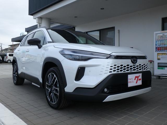 カローラクロス ハイブリッド Z 登録済未使用車 前後ドライブレコーダー ETC2.0 全方位カメラ ナビ リアカメラ 衝突防止軽減ブレーキ スマートキー LEDヘッドライト レーンサポート ソナー クルーズコントロール オートライト(3枚目)