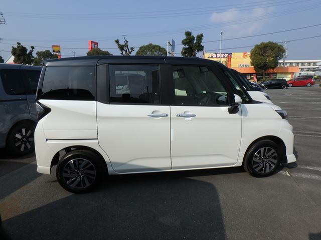 ルーミー カスタムG 登録済未使用車 全方位カメラ ディスプレイオーディオ リアカメラ 衝突防止軽減ブレーキ レーンサポート ソナー クルーズコントロール プッシュスタート LEDヘッドライト 両側電動スライドドア(4枚目)