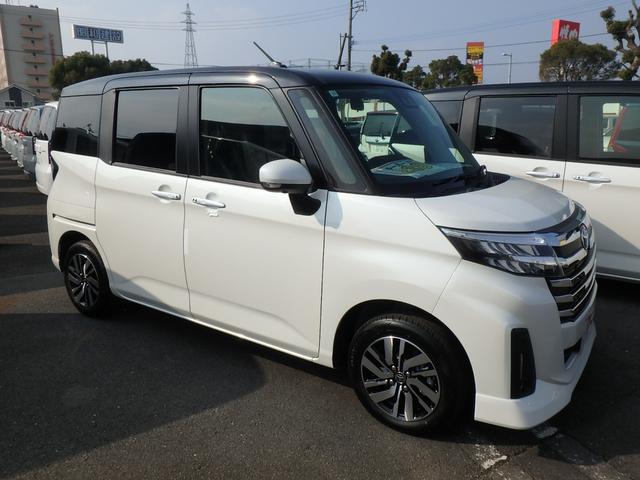 ルーミー カスタムG 登録済未使用車 全方位カメラ ディスプレイオーディオ リアカメラ 衝突防止軽減ブレーキ レーンサポート ソナー クルーズコントロール プッシュスタート LEDヘッドライト 両側電動スライドドア(54枚目)