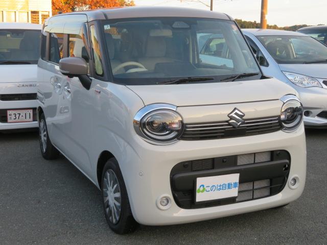 ワゴンＲスマイル ハイブリッドＸ　ブレーキサポート　純正９インチナビ　全方位カメラ　ＥＴＣ　禁煙車　フルセグテレビ　ＬＥＤヘッドライト　ＤＶＤ　シートヒーター　フォグライト　両側パワースライドドア　オートハイビーム（3枚目）