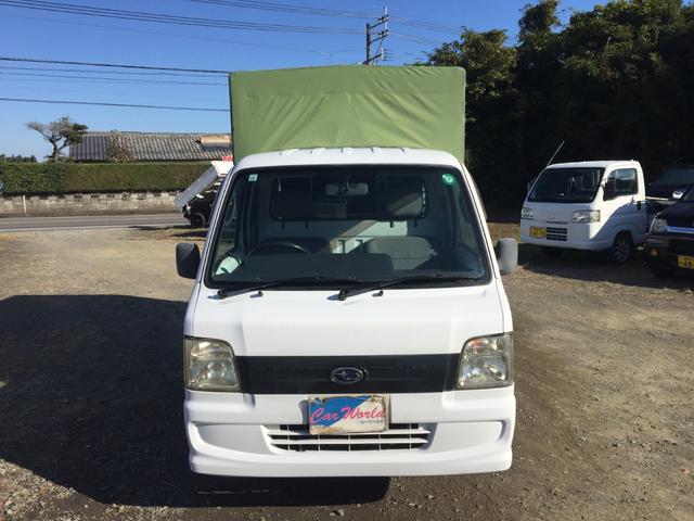 サンバートラック 　幌車　車検整備付き　オートマ車　エアコン　パワステ付き　エアバック　タイミングＢ交換済み（2枚目）