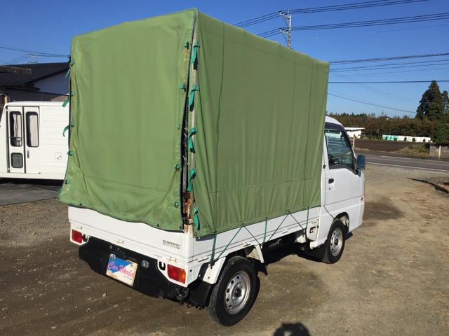 サンバートラック 　幌車　車検整備付き　オートマ車　エアコン　パワステ付き　エアバック　タイミングＢ交換済み（6枚目）