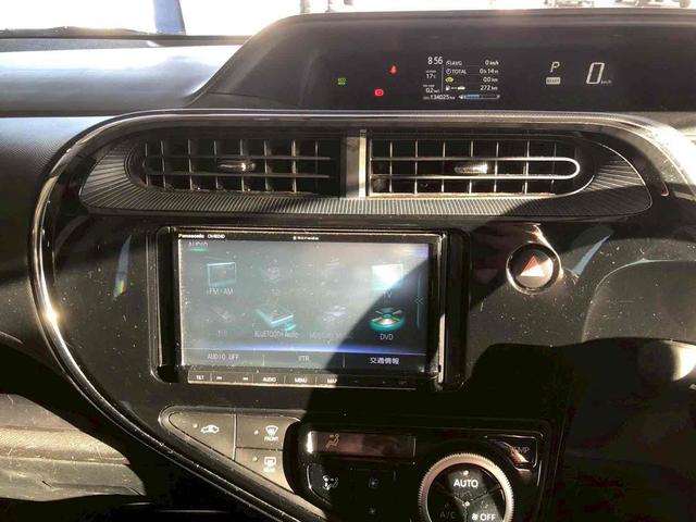 アクア Ｓ　ＥＴＣ　バックカメラ　ＴＶ　オートライト　スマートキー　電動格納ミラー　ＣＶＴ　盗難防止システム　衝突安全ボディ　ＡＢＳ　ＥＳＣ　ＣＤ　ＤＶＤ再生　ＵＳＢ　Ｂｌｕｅｔｏｏｔｈ　エアコン（40枚目）