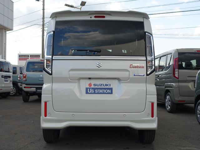 スペーシアカスタム カスタム　ＨＹＢＲＩＤ　ＸＳターボ　ＦＦ　ＣＶＴ　軽量衝撃吸収ボディー　ＴＥＣＴ〈テクト〉・デュアルセンサーブレーキサポートＩＩ・誤発進抑制機能・後方誤発進抑制機能・低速時ブレーキサポート（前進・後退）・パーキングセンサー（フロント・リヤ）（5枚目）