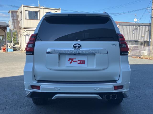 ランドクルーザープラド TX Lパッケージ ワンオーナー車 モデリスタエアロ&サイドステップ&純正デュアルマフラー 4WD ドライブレコーダー 全周囲カメラ 電動革シート サンルーフ 純正ナビTV オートライト LEDヘッドランプ TVキット(15枚目)