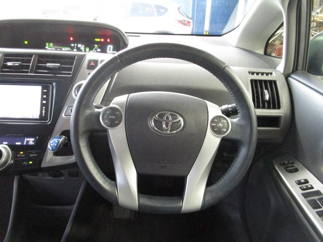 プリウスアルファ Sツーリングセレクション 純正ナビ・フルセグTV ETC Bカメラ スマートキー LEDライト 純正AW(9枚目)