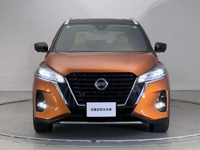 キックス １．２　Ｘ　ツートーン　インテリアエディション　（ｅ－ＰＯＷＥＲ）　エマージェンシーＢ　セキュリティ　アラウンドモニター　ＬＥＤ　ワンオーナ　エアコン　ドラレコ　スマートキー　記録簿　ＥＴＣ　メモリーナビ　サイドエアバック　ＡＷ　キーレス　寒冷地仕様　ワンセグＴＶ（2枚目）