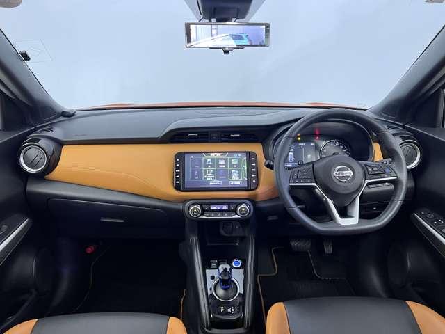 キックス １．２　Ｘ　ツートーン　インテリアエディション　（ｅ－ＰＯＷＥＲ）　エマージェンシーＢ　セキュリティ　アラウンドモニター　ＬＥＤ　ワンオーナ　エアコン　ドラレコ　スマートキー　記録簿　ＥＴＣ　メモリーナビ　サイドエアバック　ＡＷ　キーレス　寒冷地仕様　ワンセグＴＶ（5枚目）