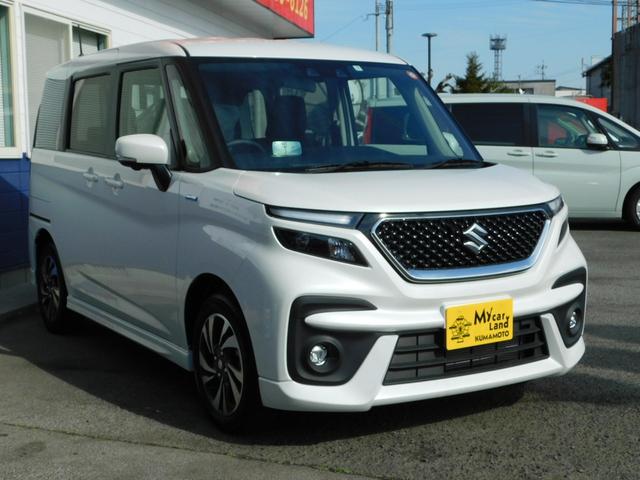 ソリオバンディット スズキ ハイブリッドｍｖ 登録済未使用車 オーディオレス車 純正エアロ １５インチアルミ デュアルカメラサポート ｌｅｄヘッドライト フォグランプ 両側パワースライドドア プライバシーガラス 熊本県 ハイブリッドｍｖ 登録済未使用車
