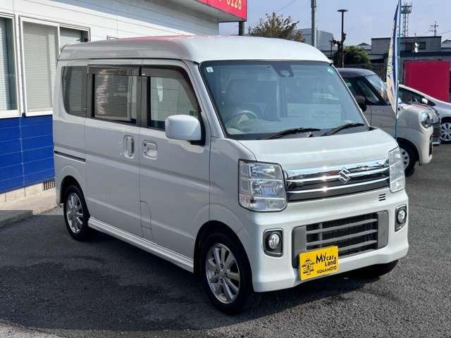 エブリイワゴン ＰＺターボ　ＣＤ・ＡＵＸ・ＵＳＢ・Ｂｌｕｅｔｏｏｔｈオーディオ・ワイドＦＭ・オートＡ／Ｃ・ＥＴＣ・ハンドルスイッチ・左側オートスライドドア・ＨＩＤ・フォグ・ハイルーフ・ターボ車（5枚目）