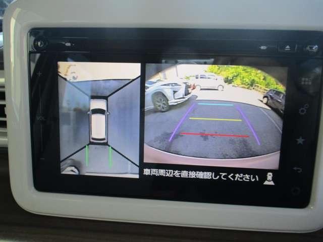 アルトラパン Ｘ　純正ナビＴＶ　全方位モニター　レーダーブレーキ　ステアリングリモコン　走行３００００ｋｍ　アイドリングストップ　スマートキー（5枚目）
