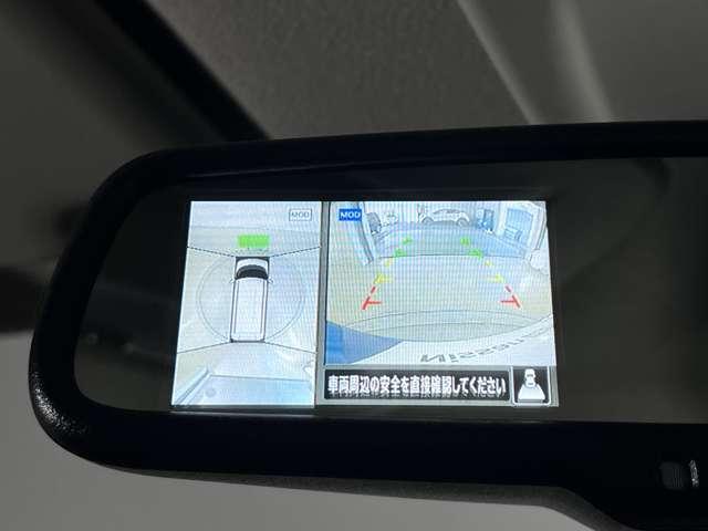 ミラーにアラウンドビューモニターの表示も可能です！