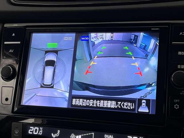 上から丸見えアラウンドビューモニター付きです。