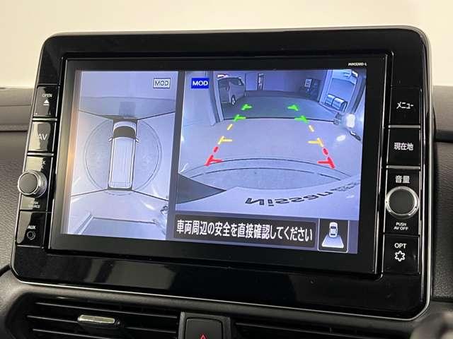 上から丸見えアラウンドビューモニター付きです。