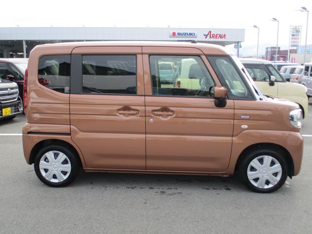 スペーシア ＨＹＢＲＩＤ　Ｘ　純正ナビ全方位カメラ・　禁煙車・　オートライト・　Ｂｌｕｅｔｏｏｔｈ・　プッシュスタート・　スライドドア・　シートヒーター　・スズキセーフティーサポート（4枚目）