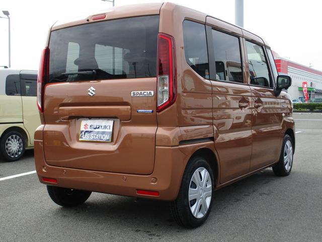 スペーシア ＨＹＢＲＩＤ　Ｘ　純正ナビ全方位カメラ・　禁煙車・　オートライト・　Ｂｌｕｅｔｏｏｔｈ・　プッシュスタート・　スライドドア・　シートヒーター　・スズキセーフティーサポート（5枚目）