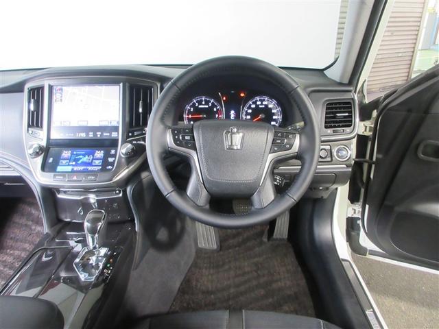 クラウン アスリートS HDDナビゲーションシステム フルオートエアコン DVD再生可能 記録簿 盗難防止システム オートクルーズコントロール アルミホイール ナビ&TV サイドエアバッグ ESC ETC PS ABS(3枚目)