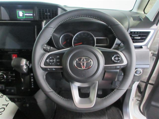 ルーミー カスタムG アイドリング 両側電動SD LEDヘット バックビューモニター 衝突回避ブレーキ 地デジ スマートキー メモリナビ クルーズコントロール 点検記録簿 DVD オートエアコン アルミホイール ナビ&TV(12枚目)