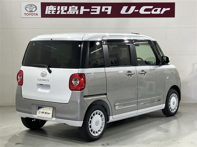 ムーヴキャンバス ストライプスG アイドルストップ Bカメラ パワーウインドウ フルセグTV セキュリティアラーム スマートキープッシュスタート カーテンエアバック TV キーフリーキー LEDライト PS オートエアコン ABS(2枚目)