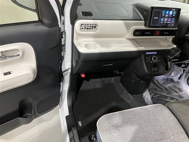 ムーヴキャンバス ストライプスG アイドルストップ Bカメラ パワーウインドウ フルセグTV セキュリティアラーム スマートキープッシュスタート カーテンエアバック TV キーフリーキー LEDライト PS オートエアコン ABS(4枚目)