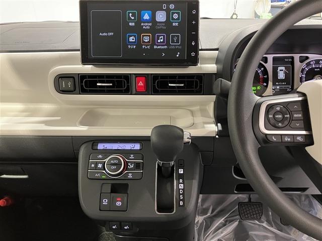 ムーヴキャンバス ストライプスG アイドルストップ Bカメラ パワーウインドウ フルセグTV セキュリティアラーム スマートキープッシュスタート カーテンエアバック TV キーフリーキー LEDライト PS オートエアコン ABS(10枚目)