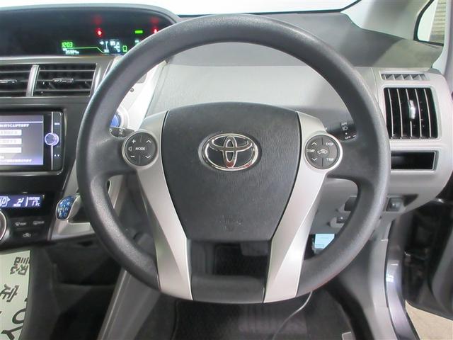 プリウスα S スマキ- DVD視聴可 整備点検記録簿 リモコンキー 横滑り防止装置付き PW Bカメラ ナビ・TV サイドエアB ETC車載器 ABS付き アルミホイール メモリーナビゲーション パワーステアリング(10枚目)