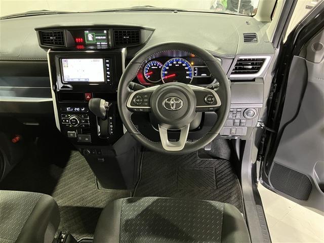 ルーミー カスタムＧ－Ｔ　助手席エアバック　スマートキープッシュスタート　ＬＥＤライト　横滑り防止機能　クルコン　点検記録簿　ＥＴＣ付　アルミホイール　キーレス　ＤＶＤ　ドラレコ　ナビ＆ＴＶ　セキュリティ　エアバッグ　ＡＢＳ（3枚目）