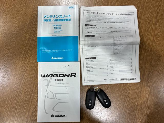 ワゴンR FZ ナビ TV 衝突被害軽減システム スマートキー アイドリングストップ 電動格納ミラー シートヒーター ベンチシート CVT 盗難防止システム ABS ESC CD DVD再生 USB(55枚目)