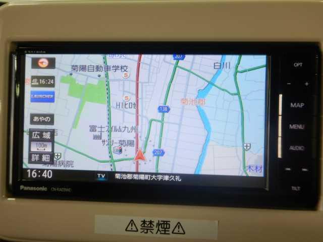 アルトラパン Ｓ　レーダーブレーキサポート　ナビ／フルセグＴＶ　プッシュスタート　ＨＩＤオートライト　運転席シートヒーター　プライバシーガラス☆電動格納ミラー　取説／保証書（6枚目）